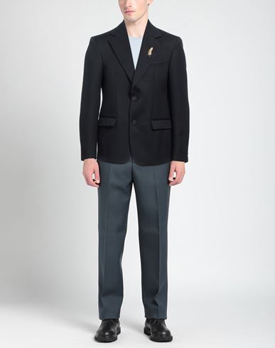 Man Blazer Midnight blue Size 42 Polyester, Virgin Wool