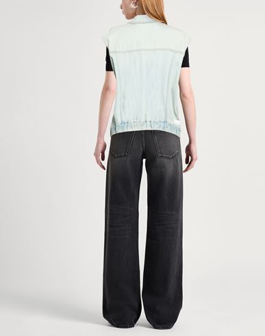 Woman Denim outerwear Blue Size S Cotton