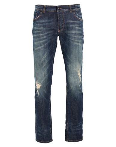Man Jeans Blue Size 30 Cotton, Elastane