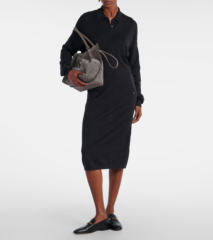 Wool and silk polo dress