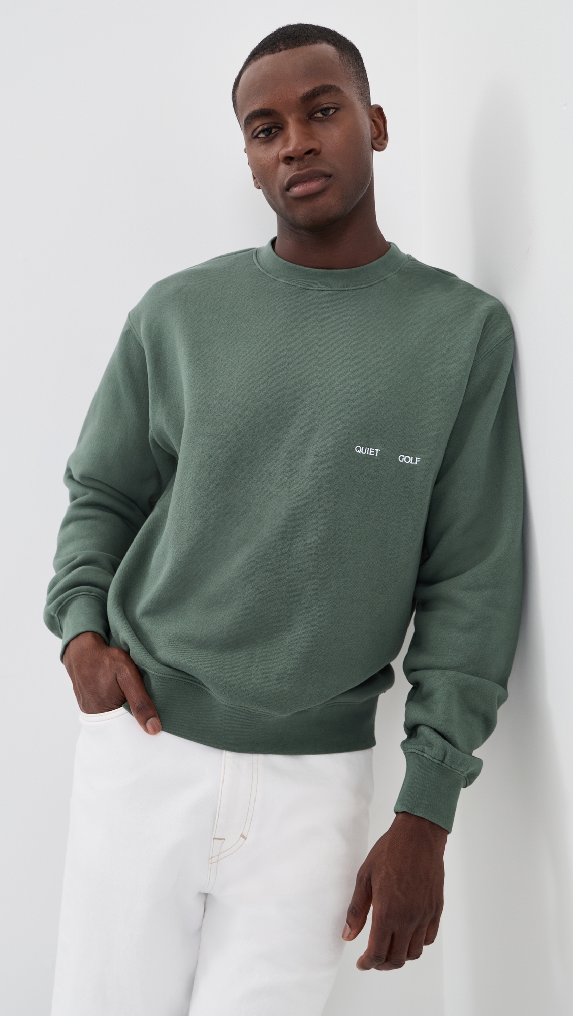 Wordmark Crew Neck Sweatshirt Fern