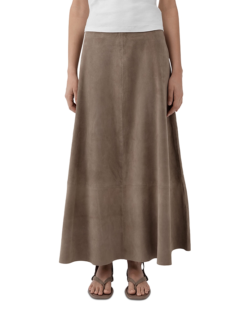 Suede Circle Skirt
