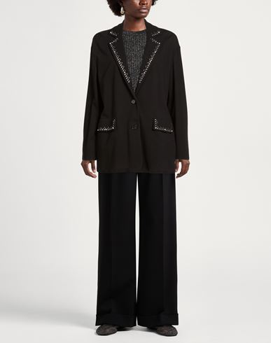 Woman Blazer Black Size 6 Viscose, Polyamide, Elastane