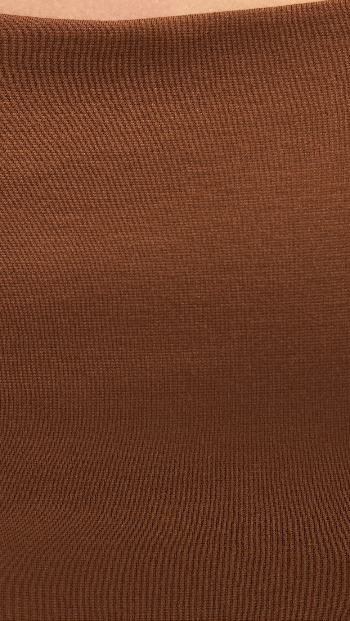 Ponte Off Shoulder Top Chocolate