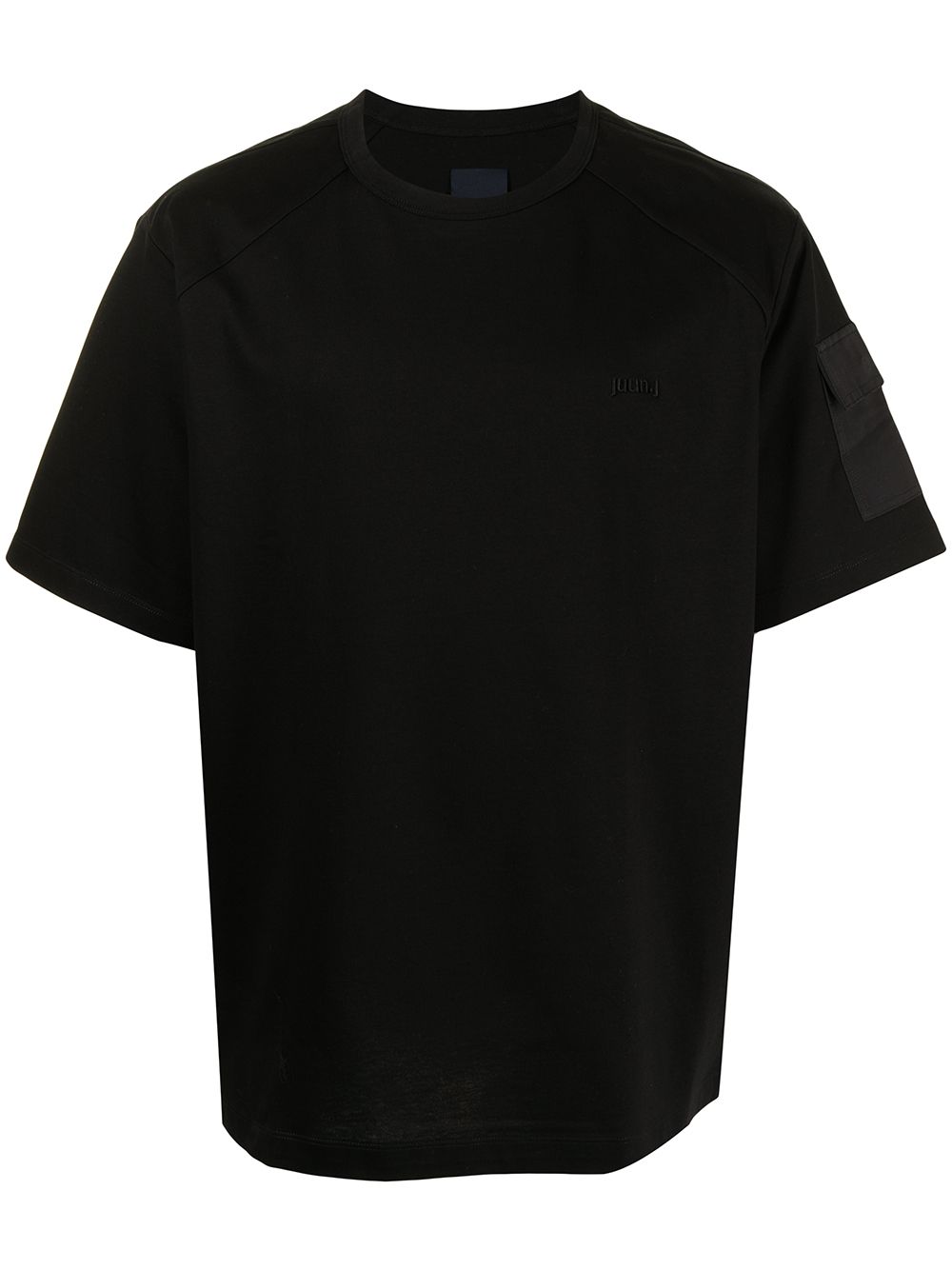 Embroidered-logo T-shirt - Black
