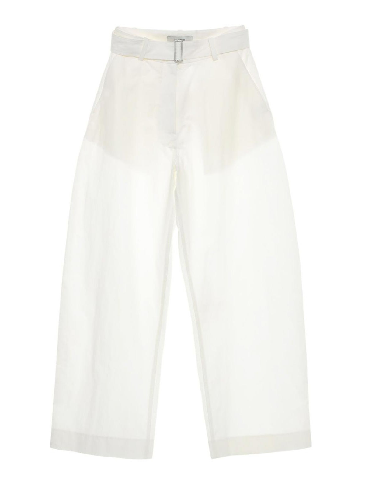 Round Leg Cotton Trousers
