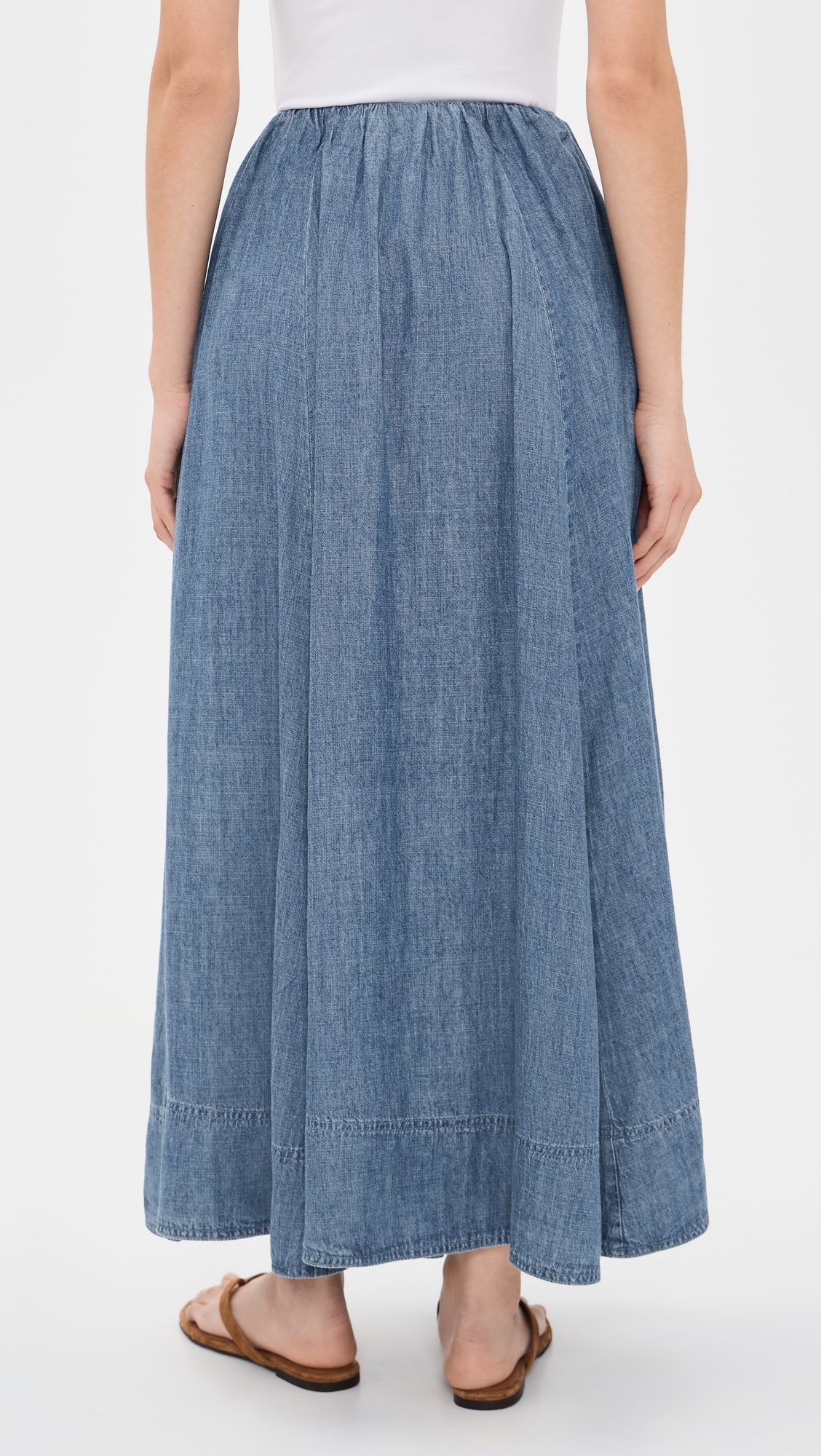 Tried & True Chambray Nera Skirt River