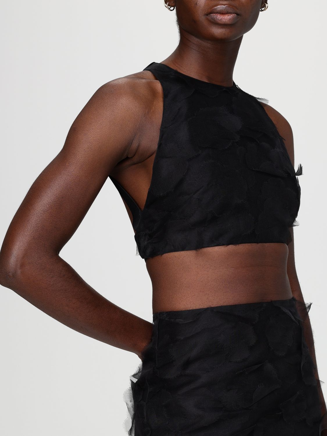 Top Woman color Black