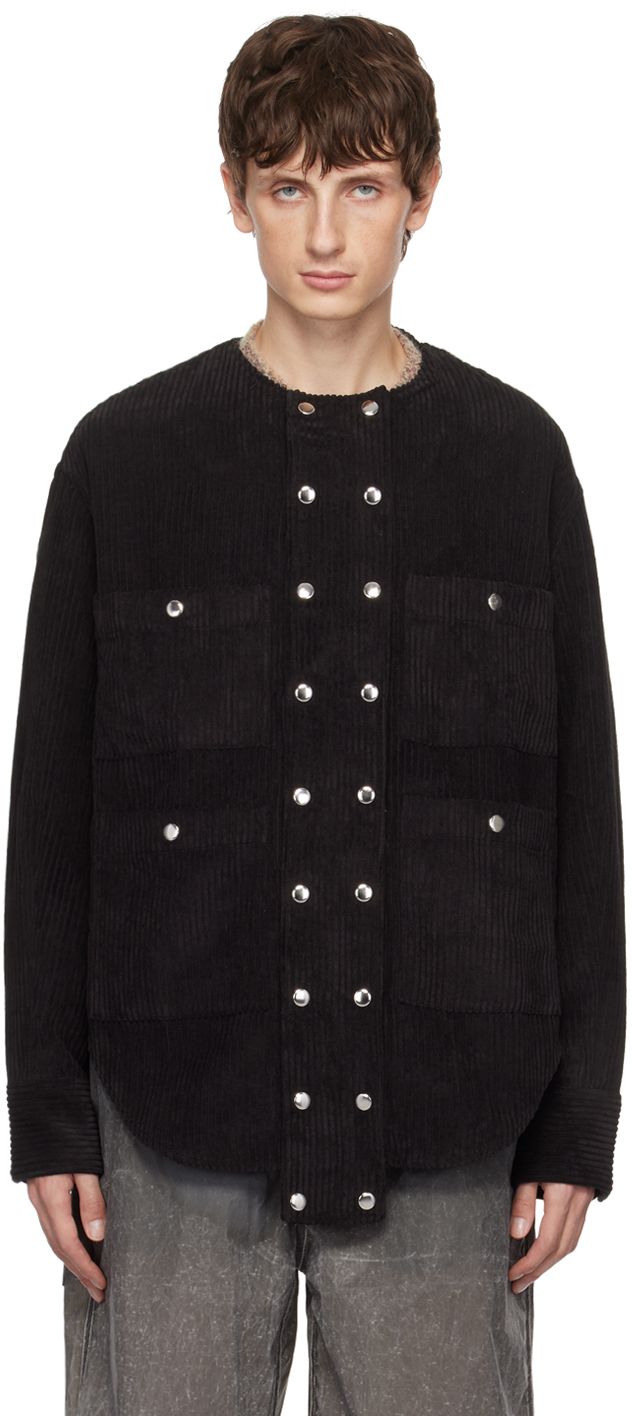 Black Press-Stud Jacket