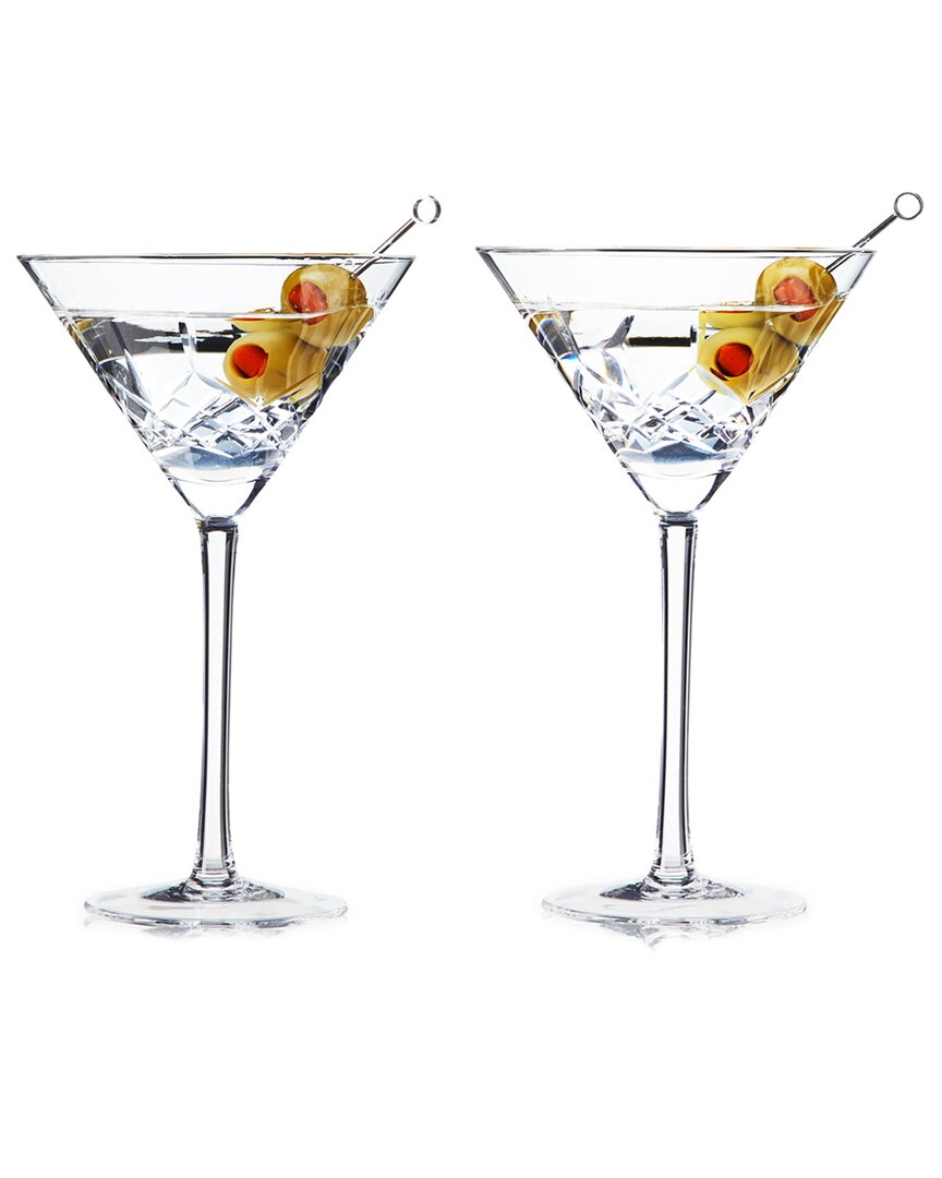 Viski Admiral Crystal Martini Glasses