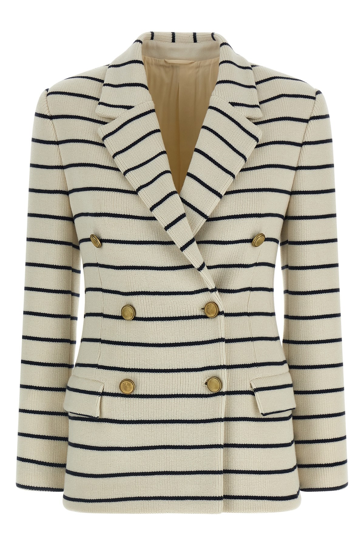 Striped Sweater Blazer