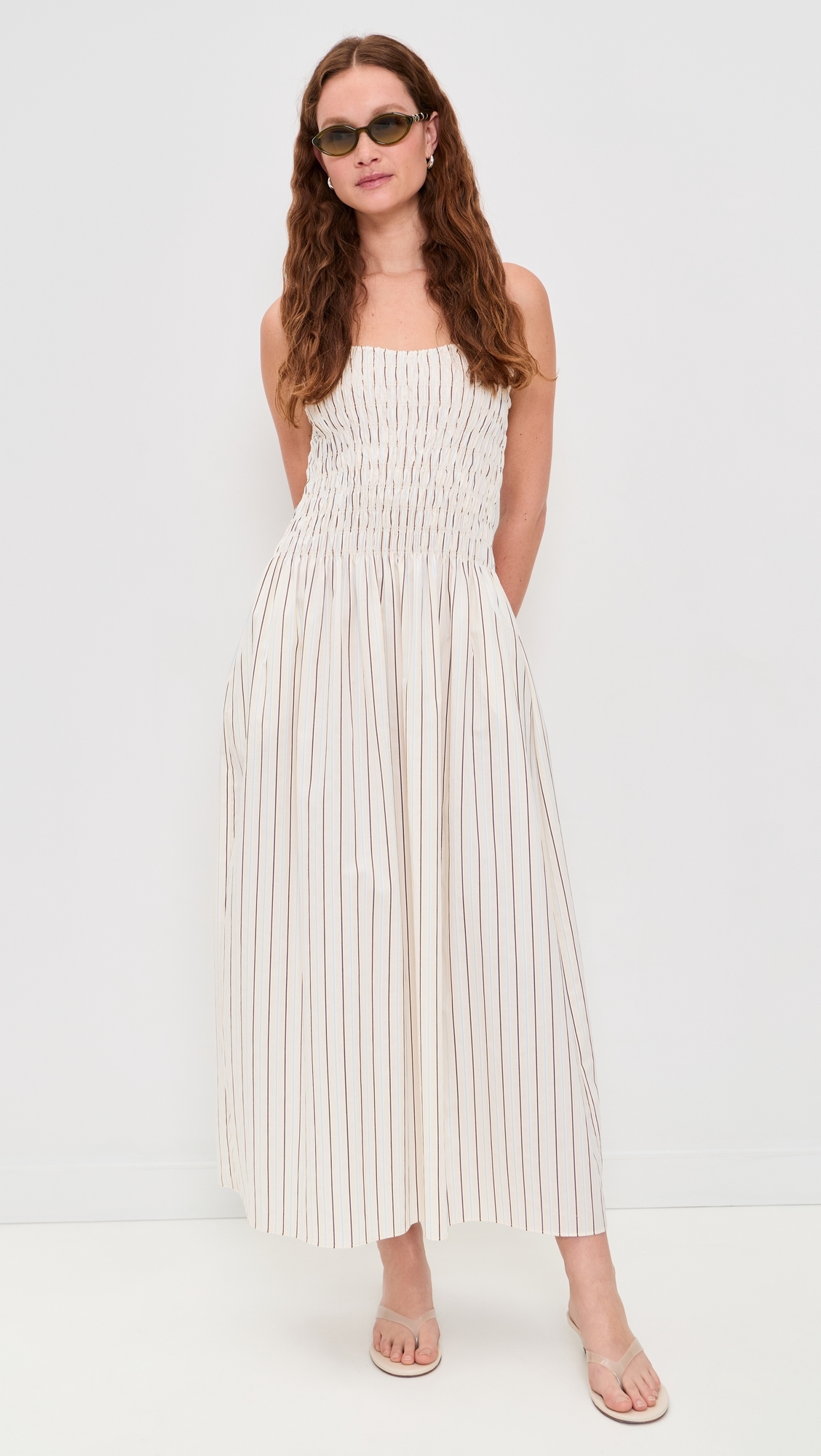 Araceli Maxi Dress Fiori Stripe Lemon