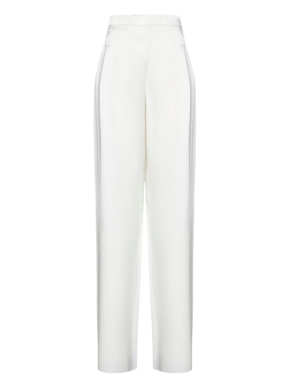 High-waisted trousers - White
