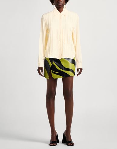 Woman Shirt Ivory Size 4 Acetate, Silk