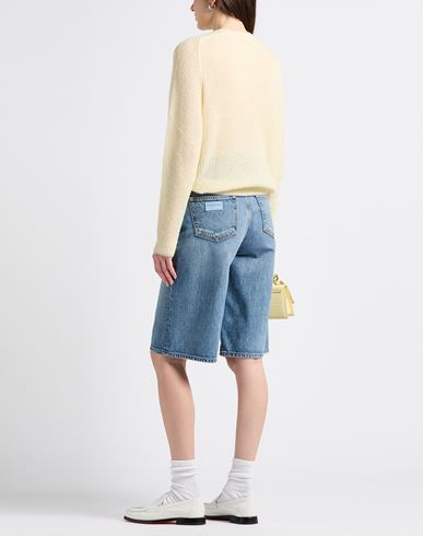 Peserico Woman Sweater Pastel yellow Size 4 Baby alpaca wool, Nylon, Virgin Wool