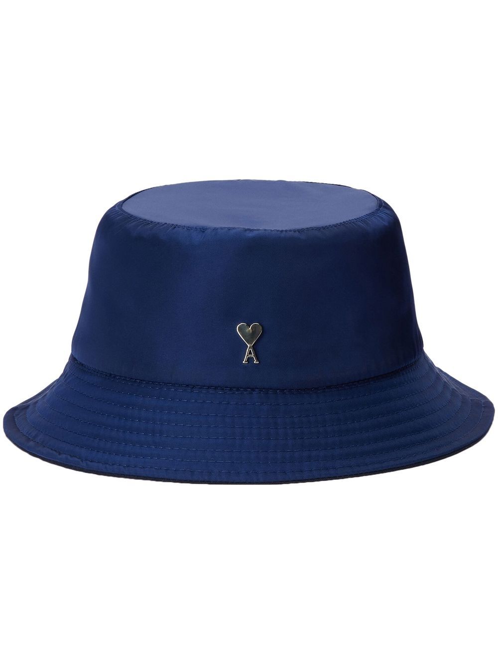 Ami De Coeur logo-plaque bucket hat - Black