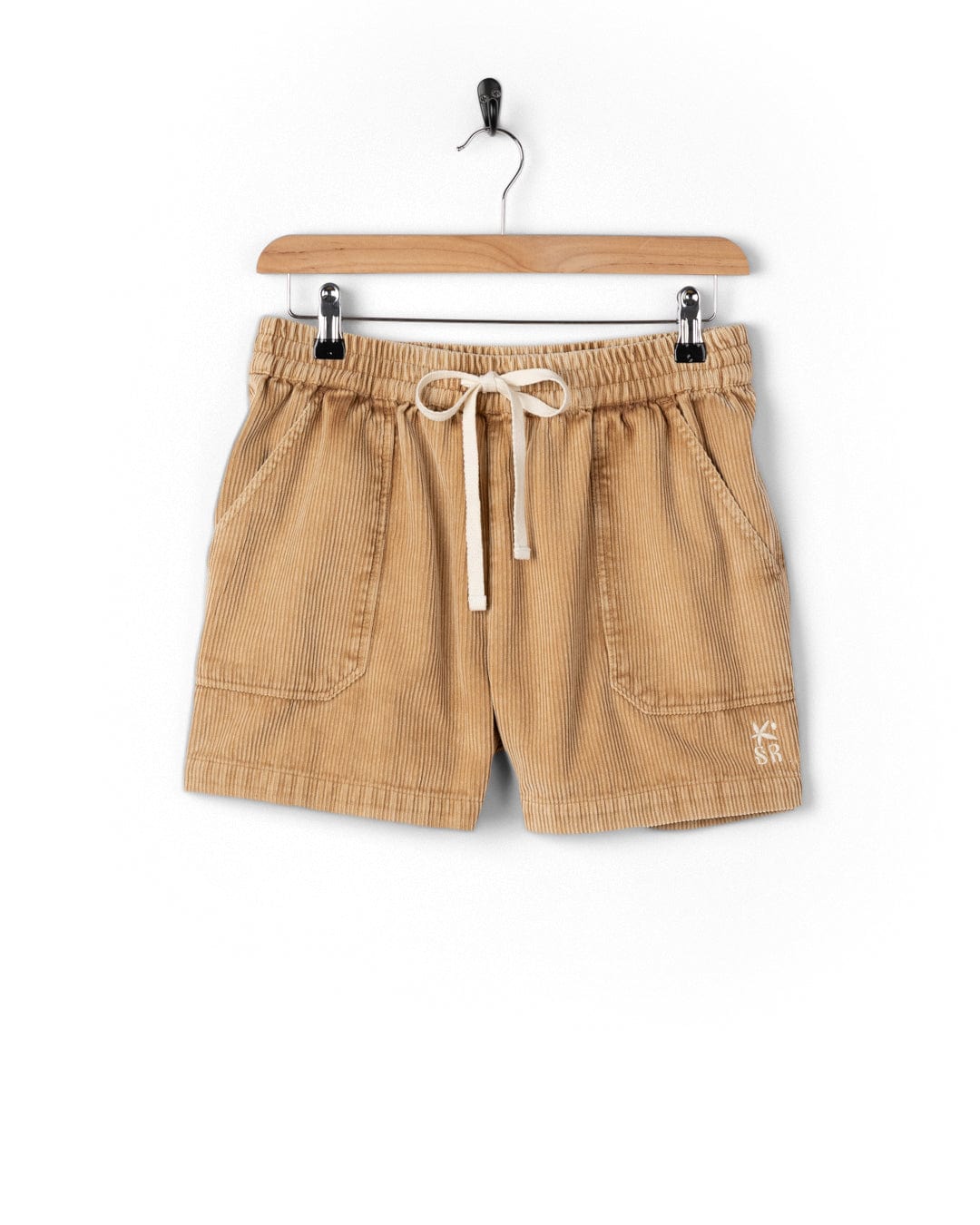 Saltrock Mel Womens Cord Shorts in Brown