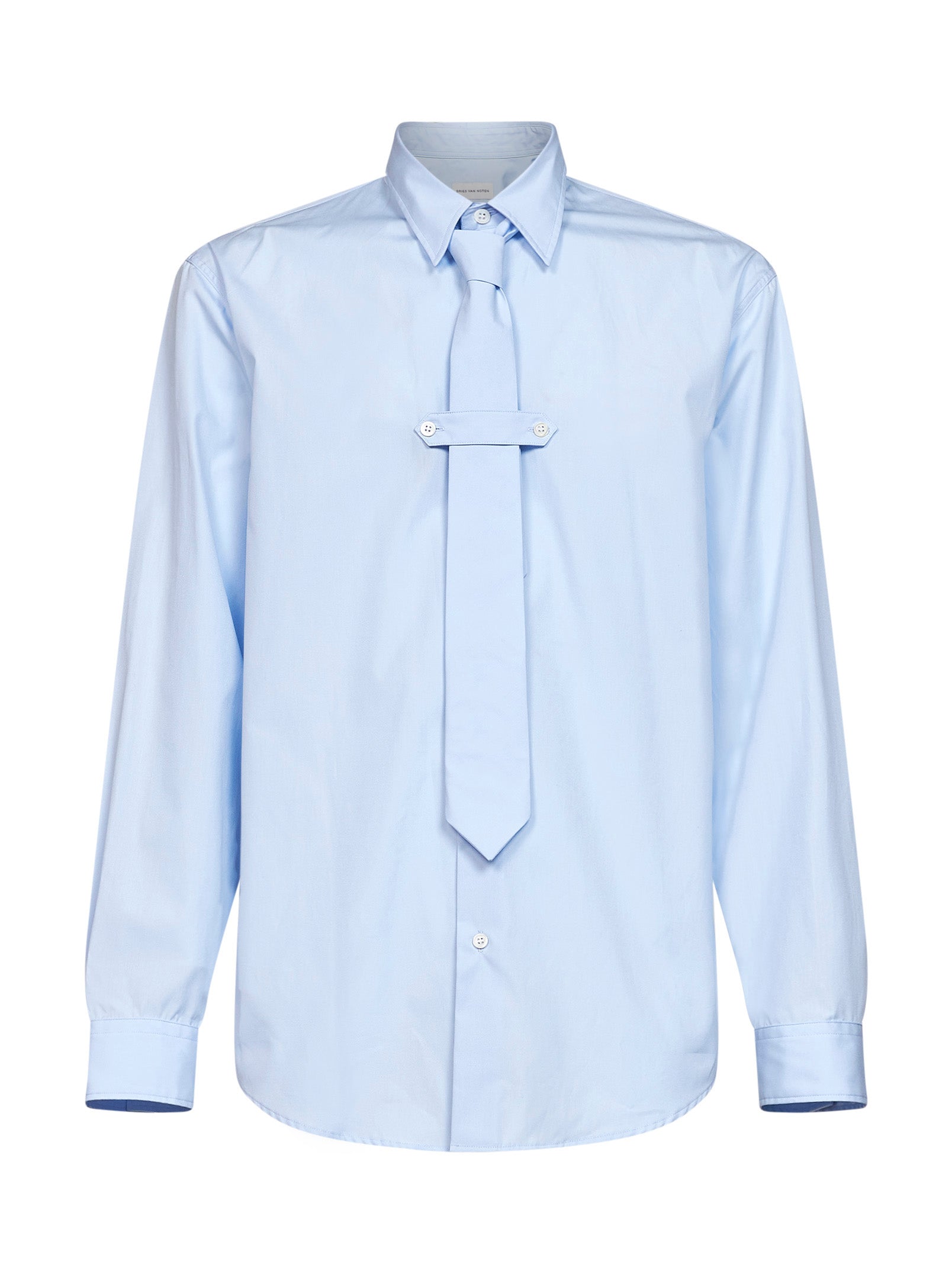 Cotton Poplin Shirt — Blue