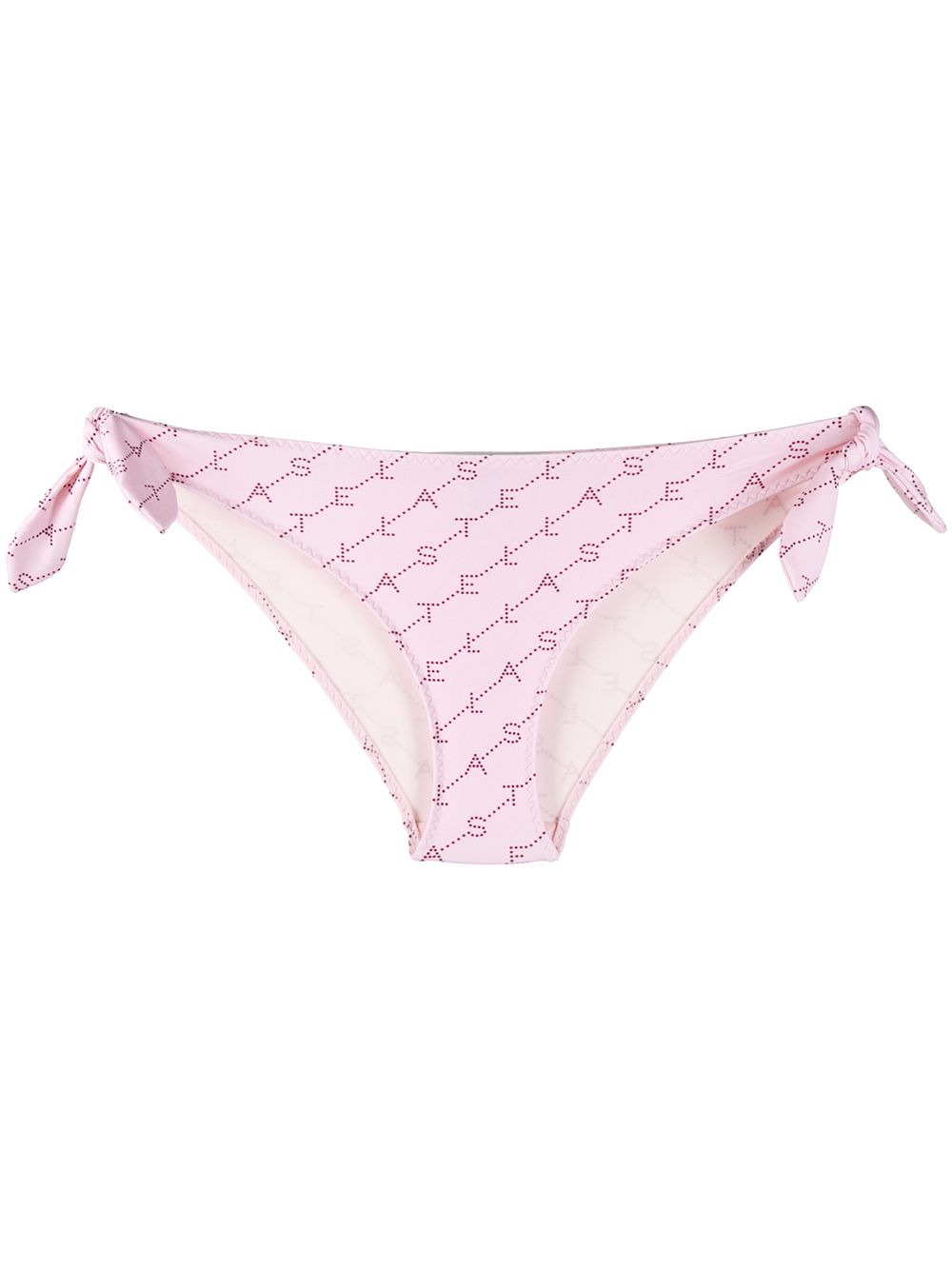 Monogram-print bikini bottoms - Pink