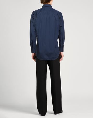 Man Shirt Navy Size 34 Cotton