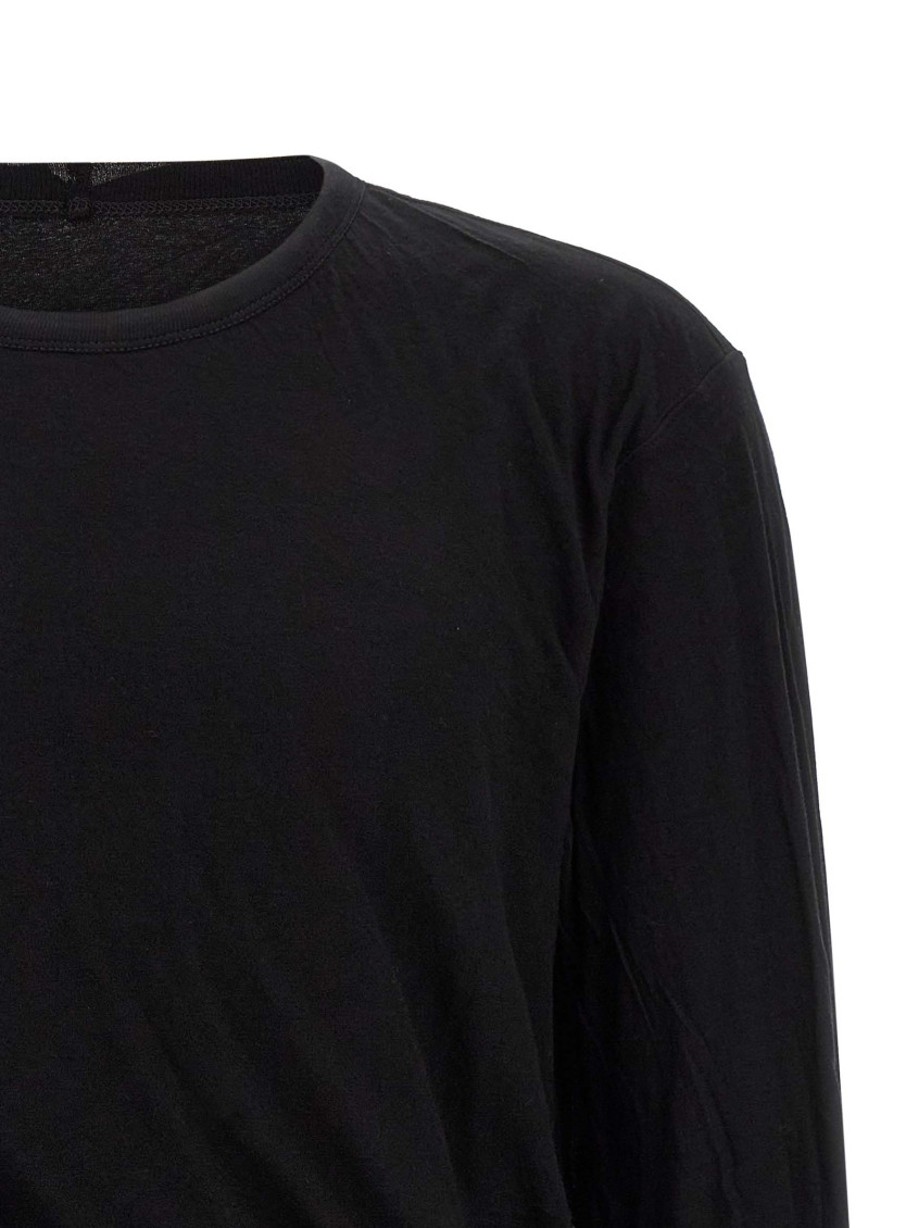 Rick Owens - jumbo double ls crinkled long sleeve t-shirt