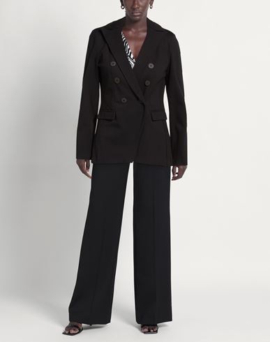 Woman Blazer Black Size 8 Viscose, Polyamide, Elastane