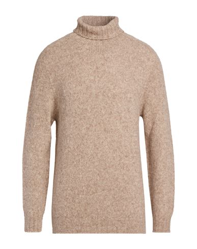 Man Turtleneck Sand Size L Alpaca wool, Polyamide