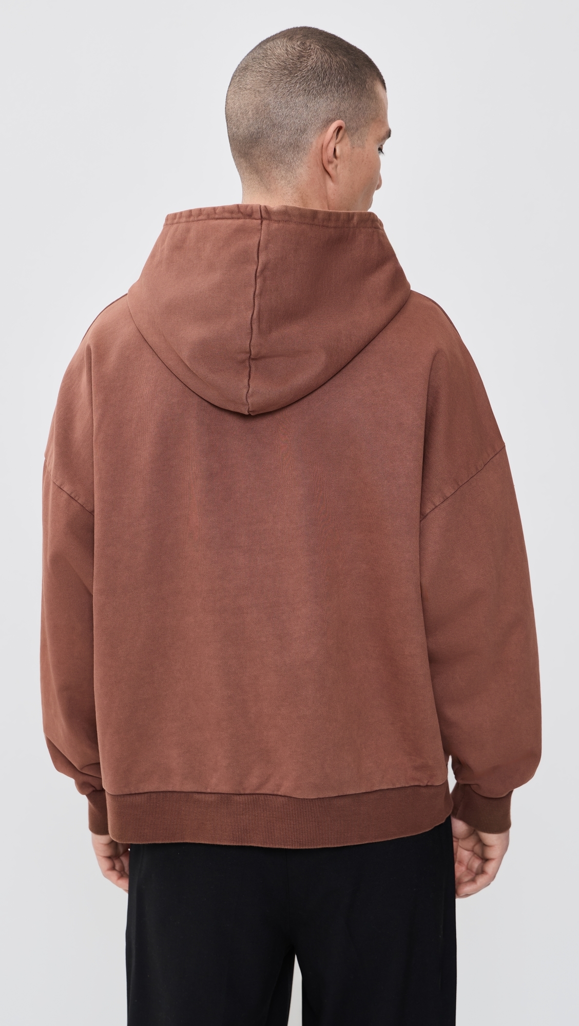 Dot Logo Hoodie Brown
