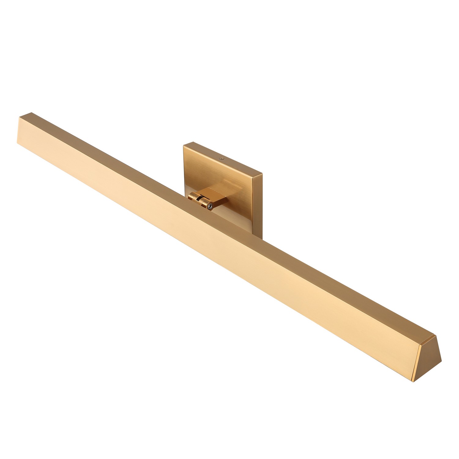 Aged Gold Brass LED Vanity from the Isosceles Collection