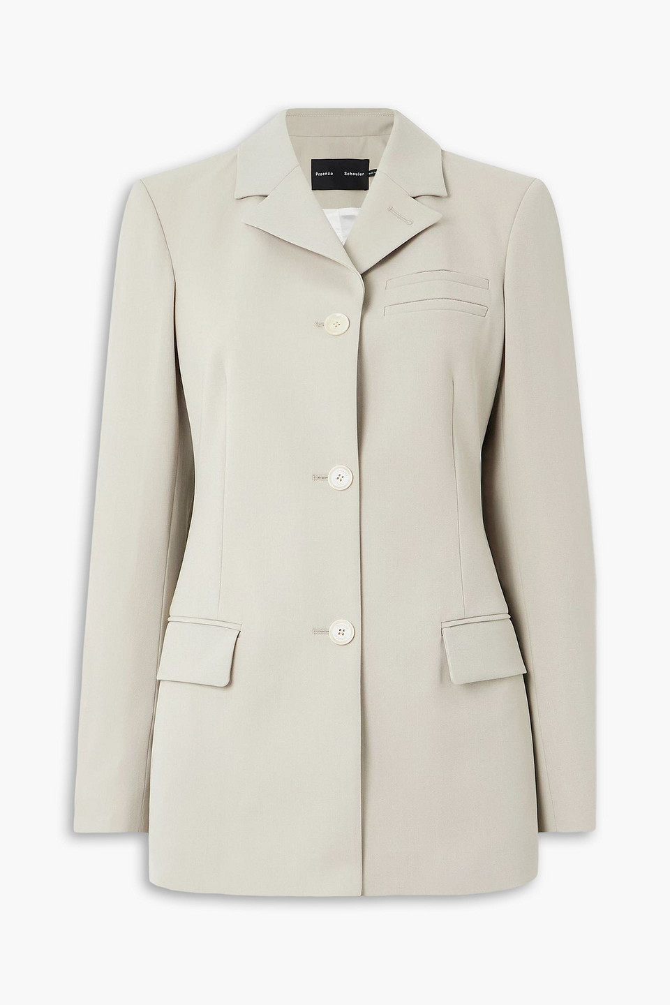 Lark wool-blend blazer - Gray - US 8