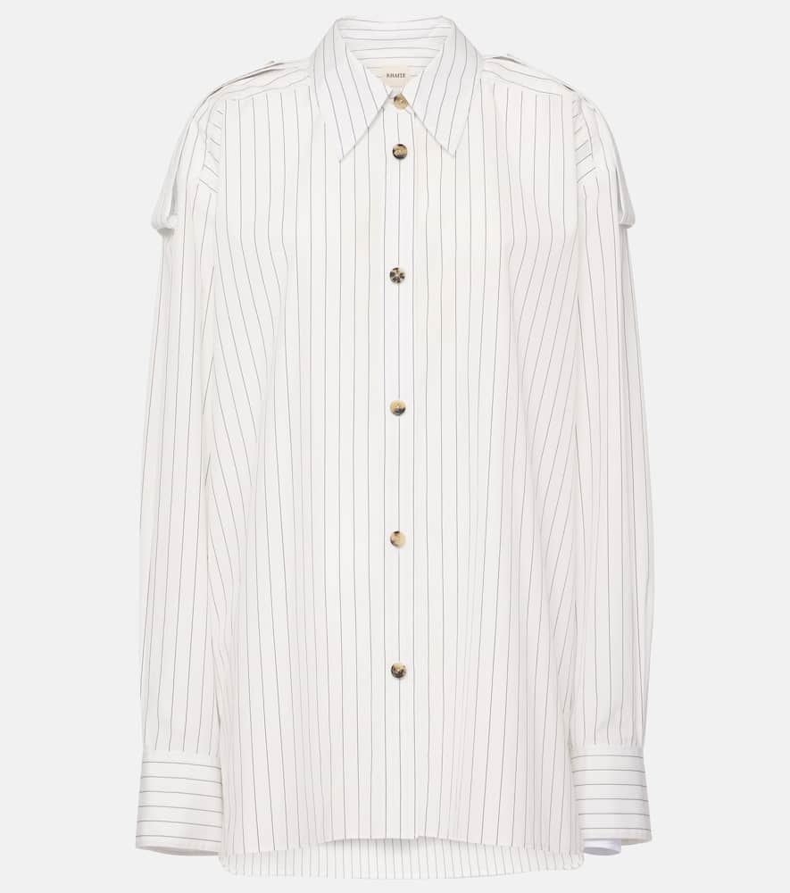 Tamal pinstriped oversized cotton shirt