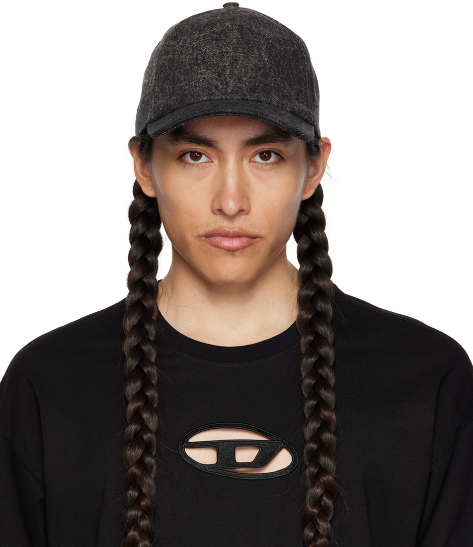 Diesel Black C-Spalm Denim Cap