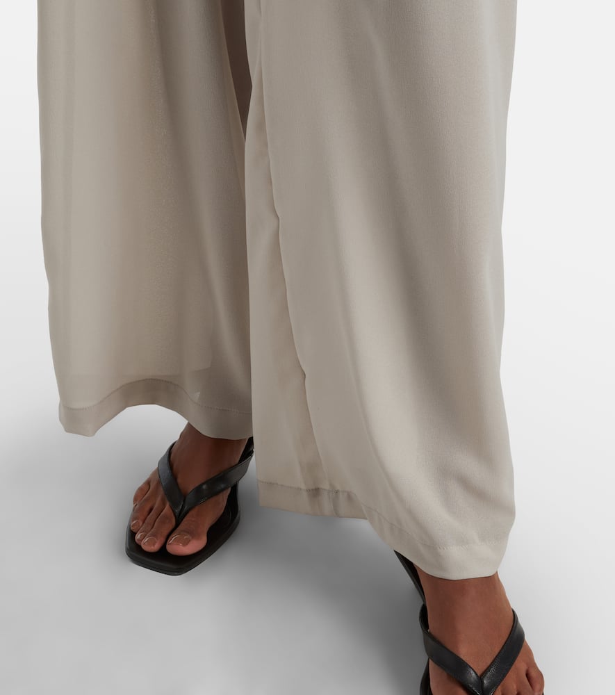 Mika sheer wide-leg pants