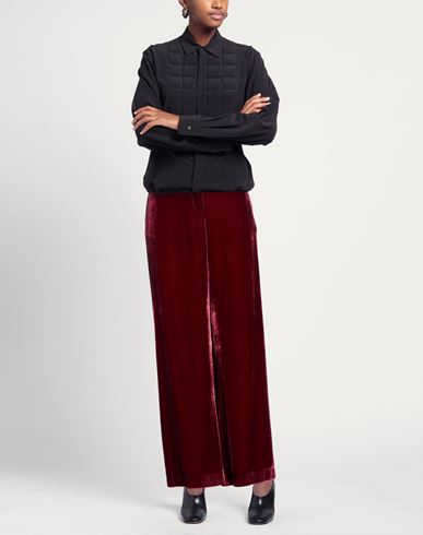 Woman Pants Burgundy Size 10 Viscose, Silk