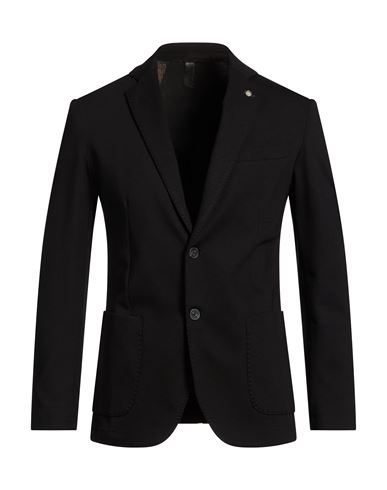 Man Blazer Black Size 34 Viscose, Polyamide, Elastane