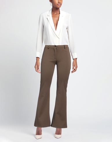 Woman Pants Camel Size 4 Polyester, Nylon, Elastane