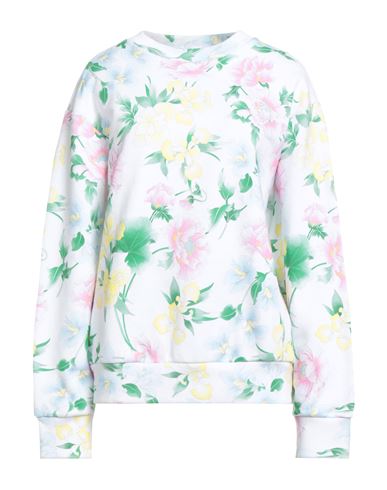Woman Sweatshirt White Size L Cotton