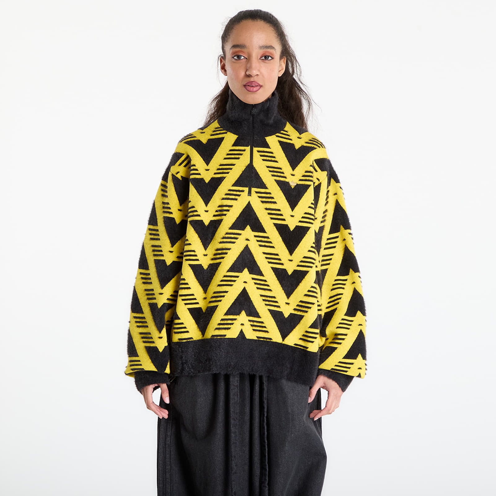 Jersey adidas Knitted Half-Zip Sweater Eqt Yellow
