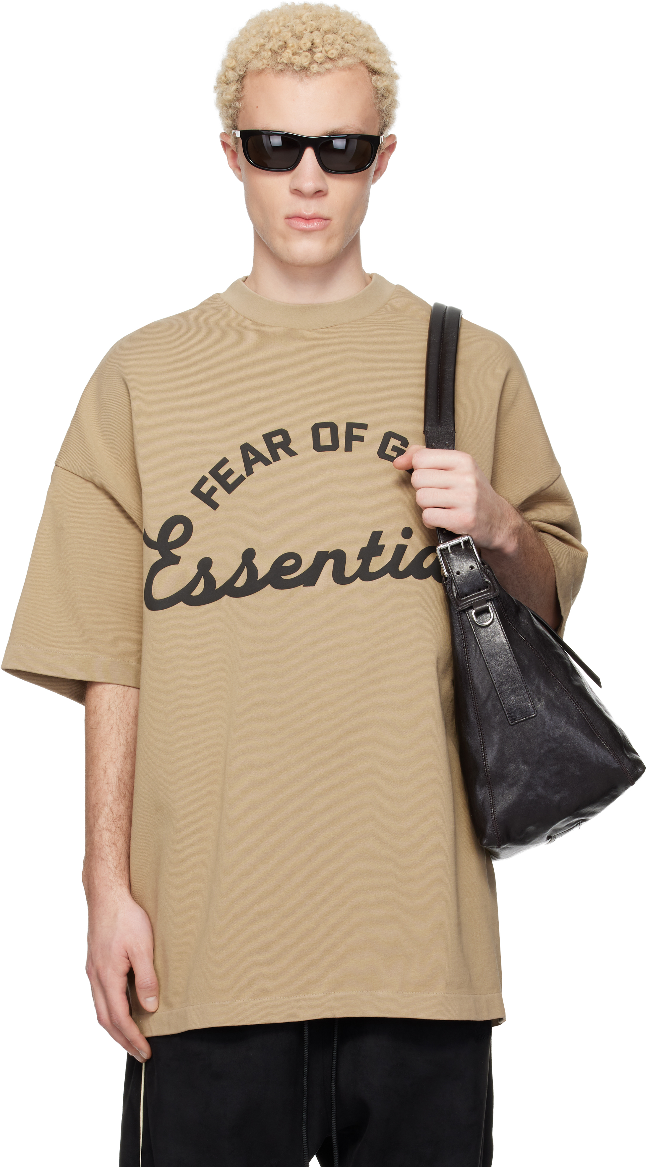 Beige Training 90s Short Sleeve T-shirt