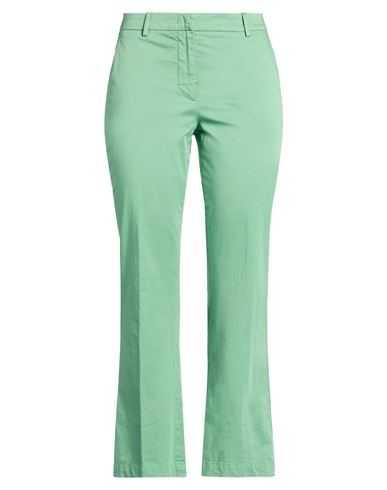 Woman Pants Green Size 4 Cotton, Elastane