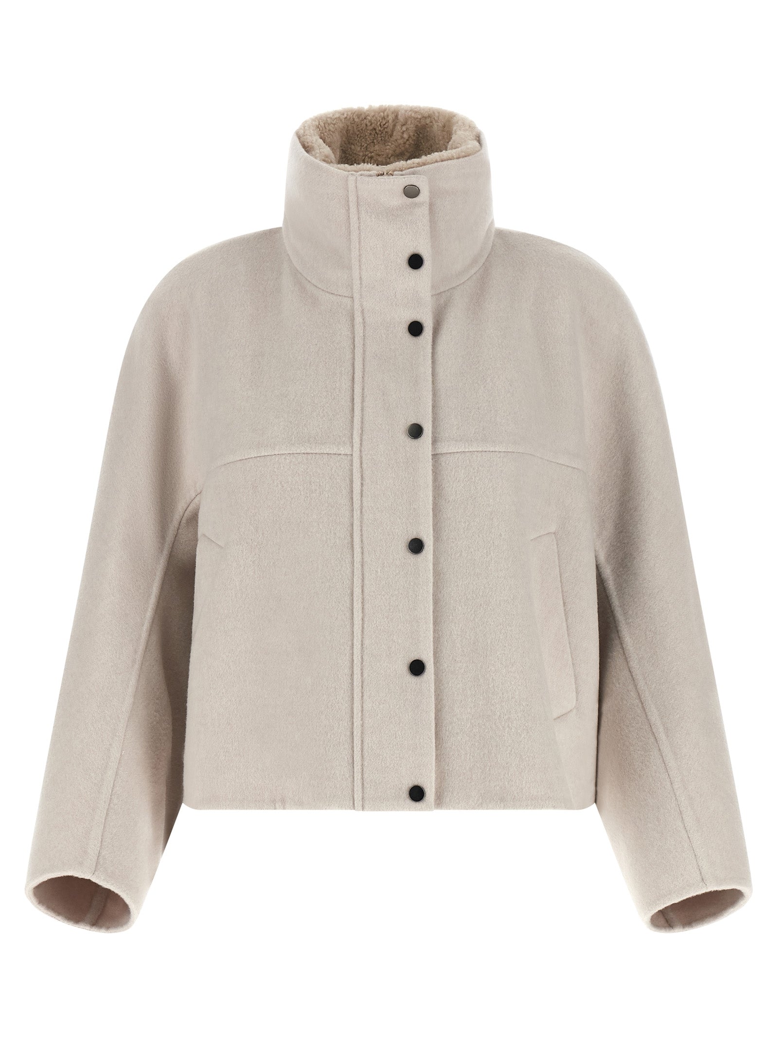 Virgin Wool and Cashmere Coat — Gray