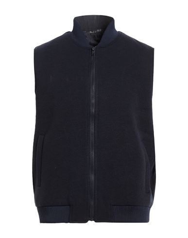 Man Vest Navy Size 36 Polyester, Viscose, Elastane