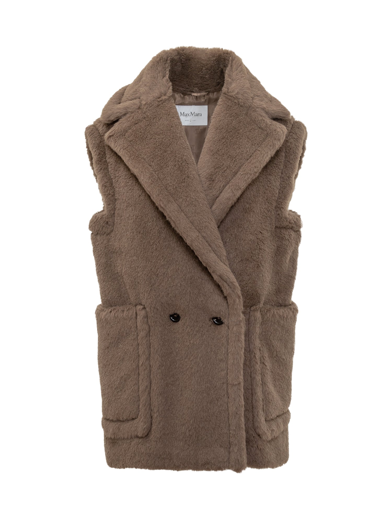 Elegant Gilet in Plush Fabric