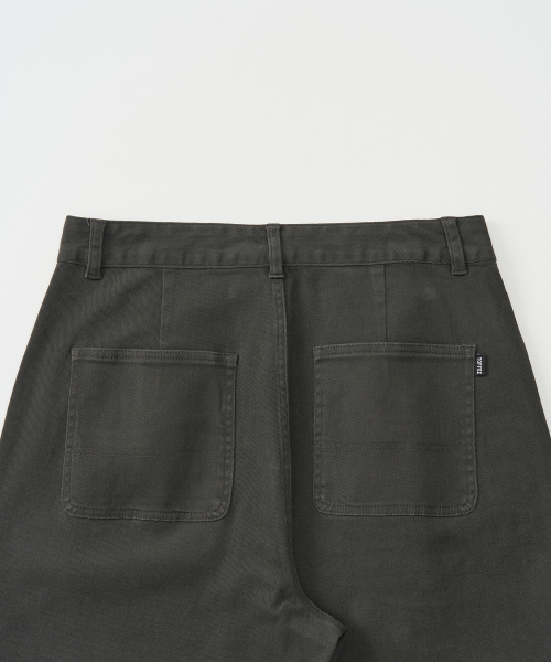 Cotton Washed Line Pants