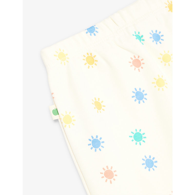 Dearly Rainbow Sunshine Sun-Print Cotton Leggings