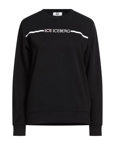 Woman Sweatshirt Black Size XL Cotton