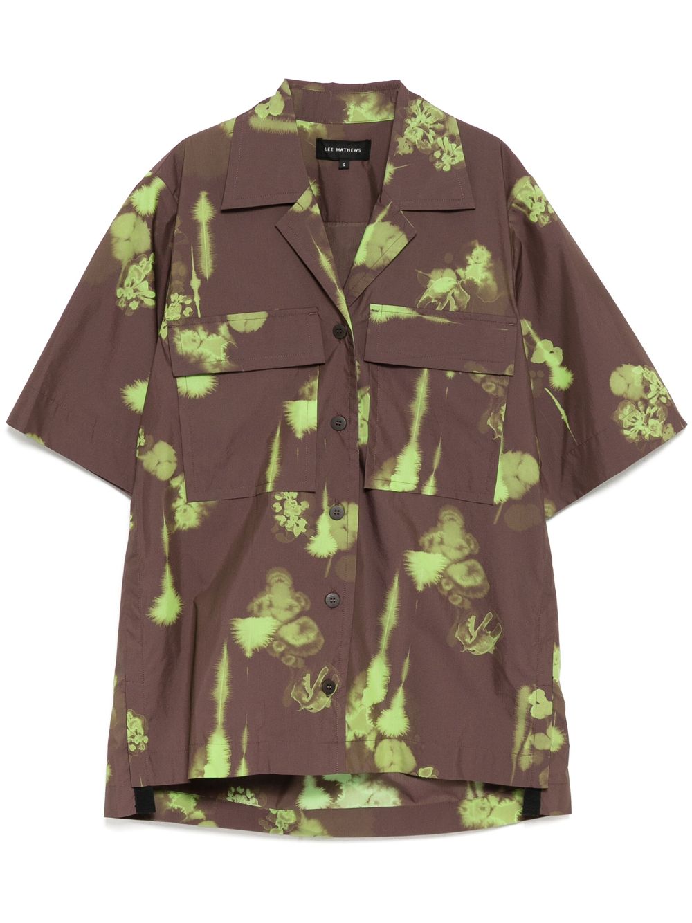 All-over graphic print shirt - Brown