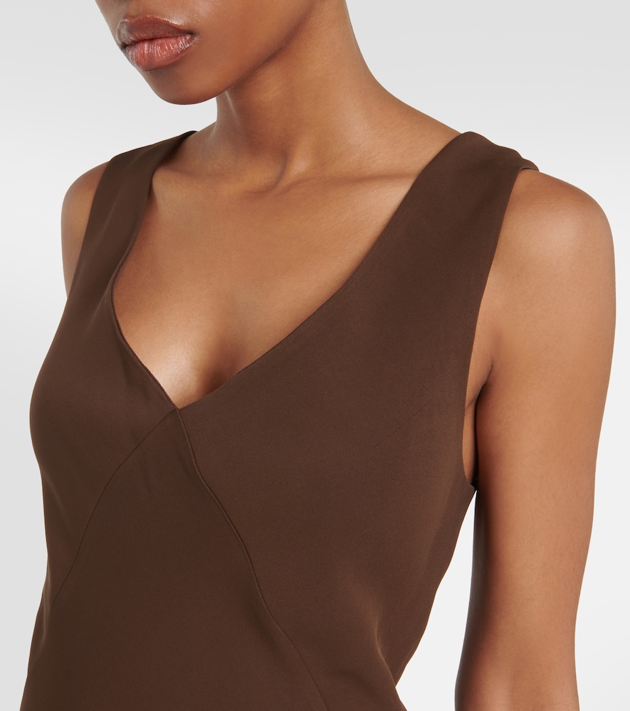 Bordeaux silk slip dress