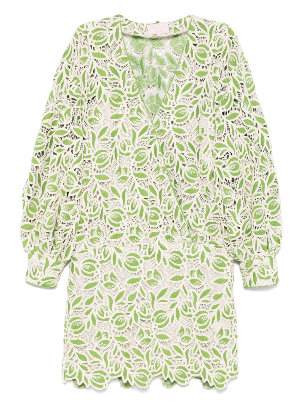 Crochet mini dress - Green