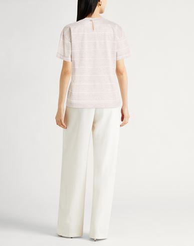 Woman Top Beige Size 6 Linen, Cotton